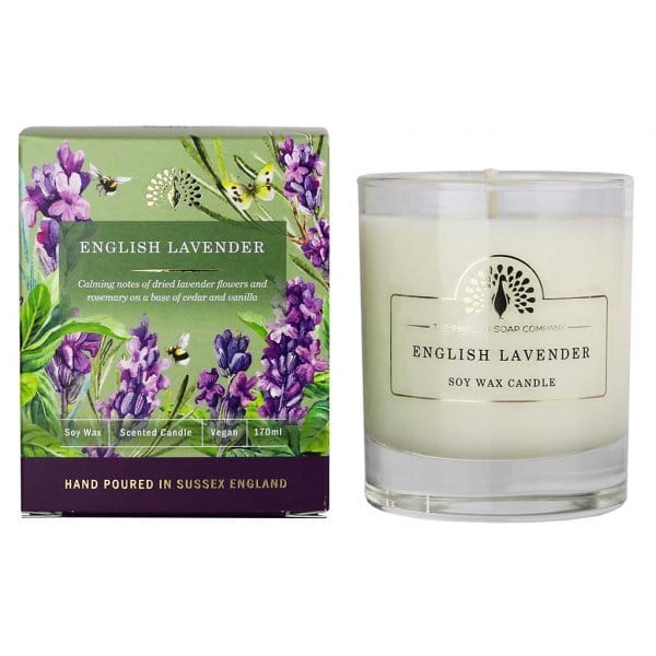 English Lavender Scented Candle from our Candles collection by The English Soap Company