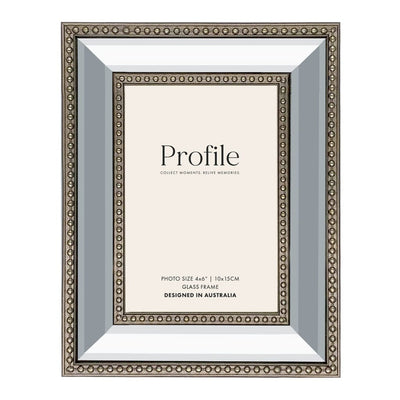 Etoile Champagne Beaded Mirror Photo Frame 4x6in (10x15cm) from our Metal Photo Frames collection by Profile Products Australia