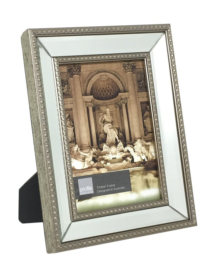 Etoile Champagne Beaded Mirror Photo Frame from our Metal Photo Frames collection by Profile Products Australia