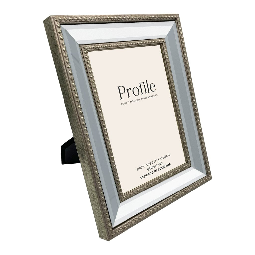 Etoile Champagne Beaded Mirror Photo Frame from our Metal Photo Frames collection by Profile Products Australia
