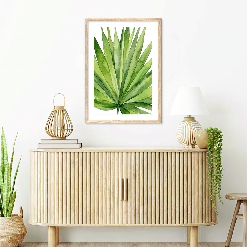 Fan Palm Leaf Wall Art Print from our Australian Made Framed Wall Art, Prints & Posters collection by Profile Products Australia