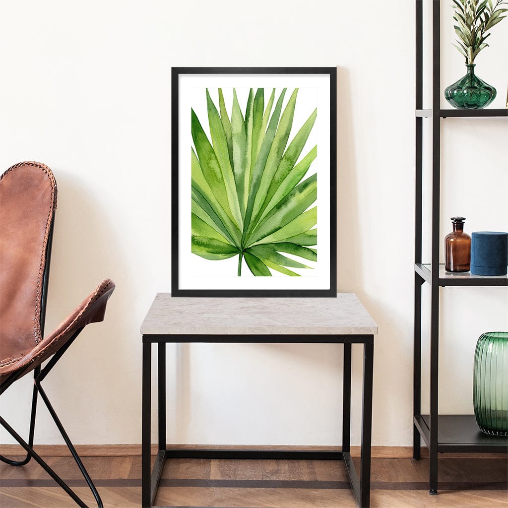 Fan Palm Leaf Wall Art Print from our Australian Made Framed Wall Art, Prints & Posters collection by Profile Products Australia