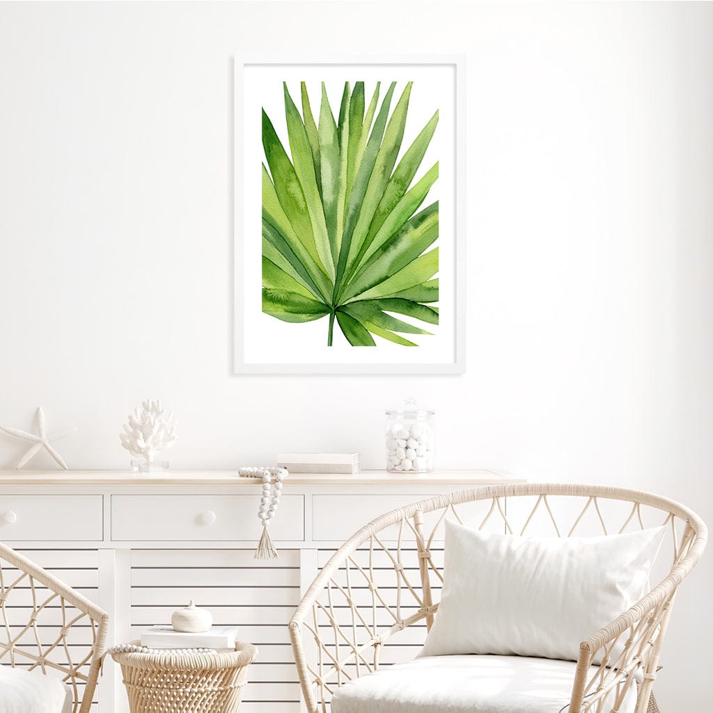 Fan Palm Leaf Wall Art Print from our Australian Made Framed Wall Art, Prints & Posters collection by Profile Products Australia