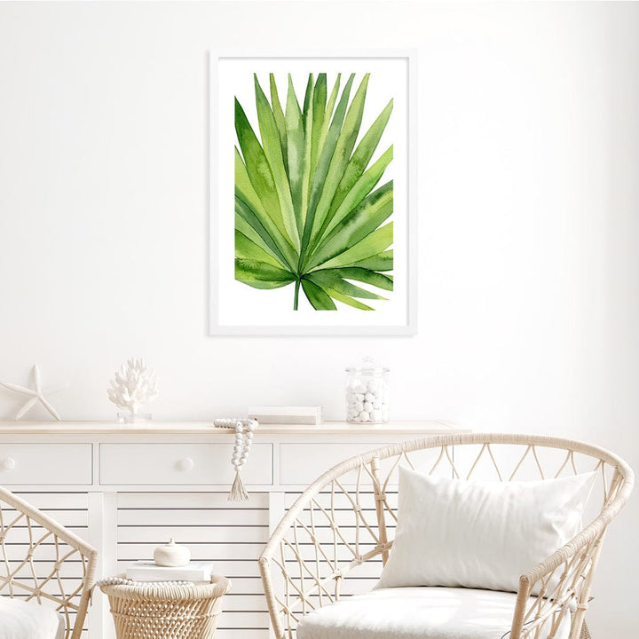 Fan Palm Leaf Wall Art Print from our Australian Made Framed Wall Art, Prints & Posters collection by Profile Products Australia