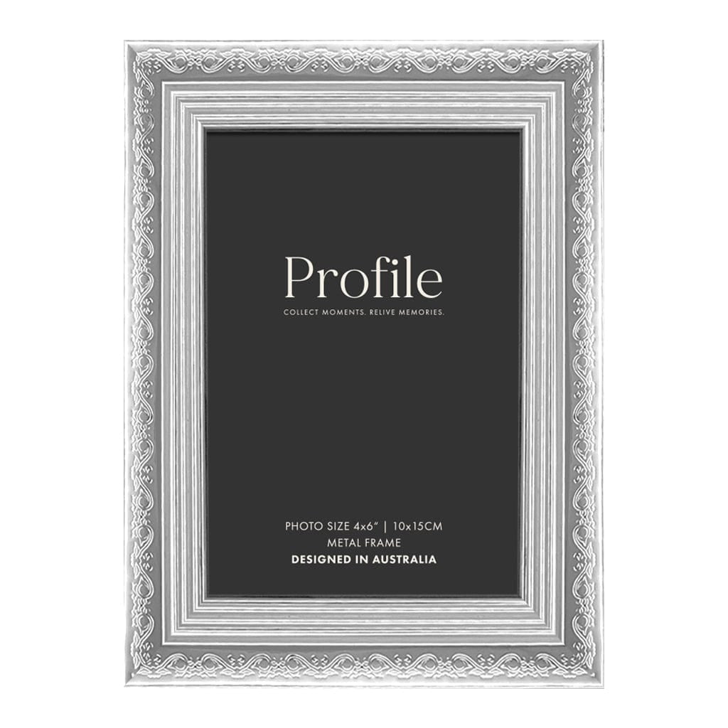 Fiori Silver Metal Photo Frame 4x6in (10x15cm) from our Metal Photo Frames collection by Profile Products Australia