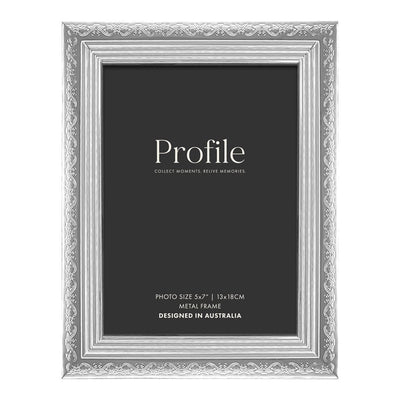 Fiori Silver Metal Photo Frame 5x7in (13x18cm) from our Metal Photo Frames collection by Profile Products Australia