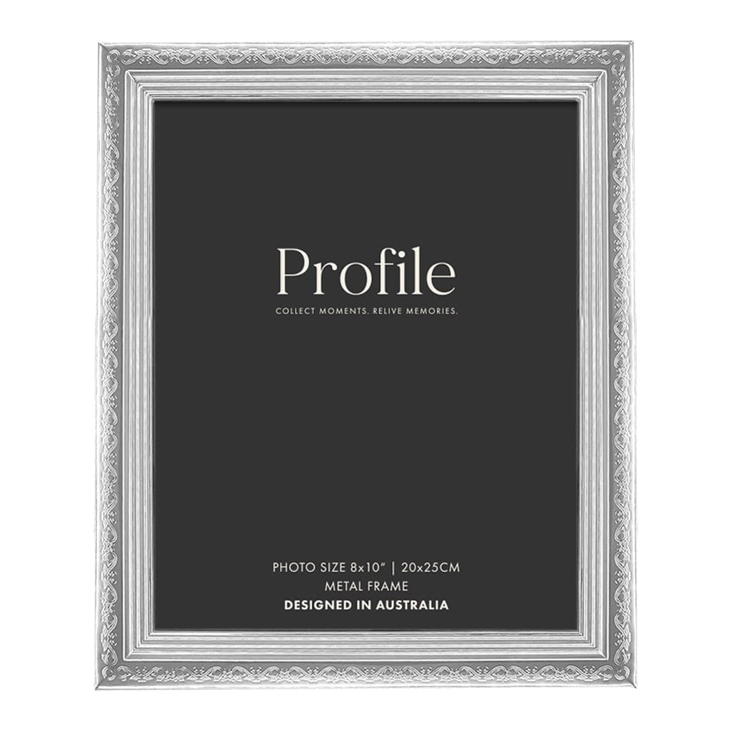 Fiori Silver Metal Photo Frame 8x10in (20x25cm) from our Metal Photo Frames collection by Profile Products Australia