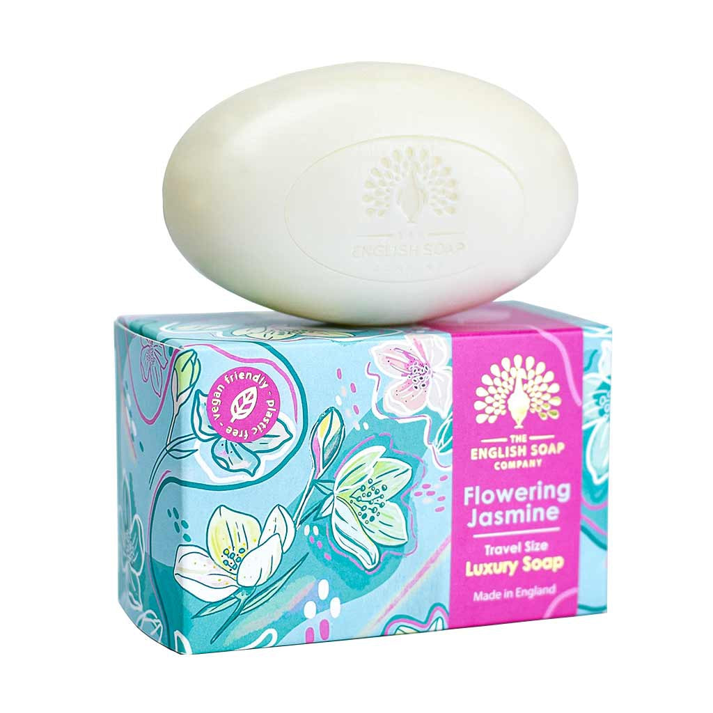 Flowering Jasmine Mini Travel Soap from our Luxury Bar Soap collection by The English Soap Company