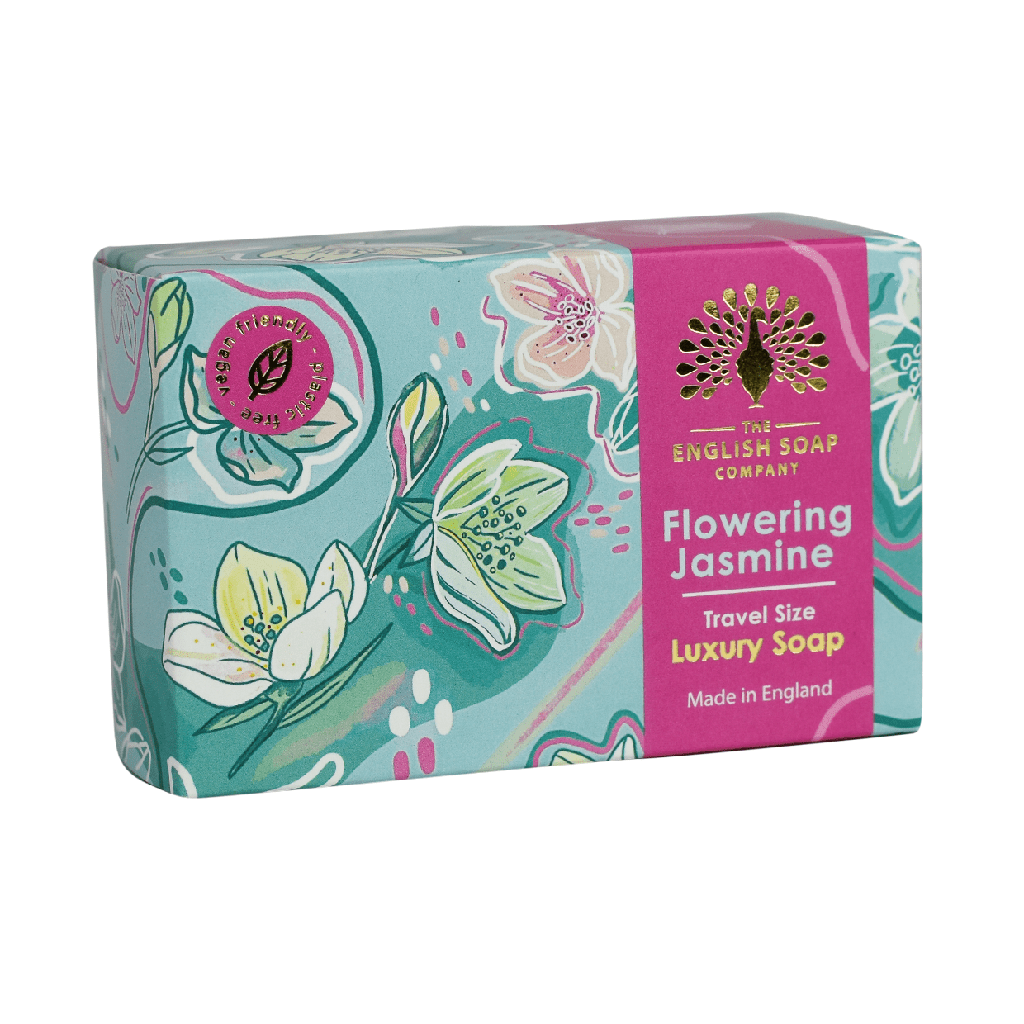 Flowering Jasmine Mini Travel Soap from our Luxury Bar Soap collection by The English Soap Company