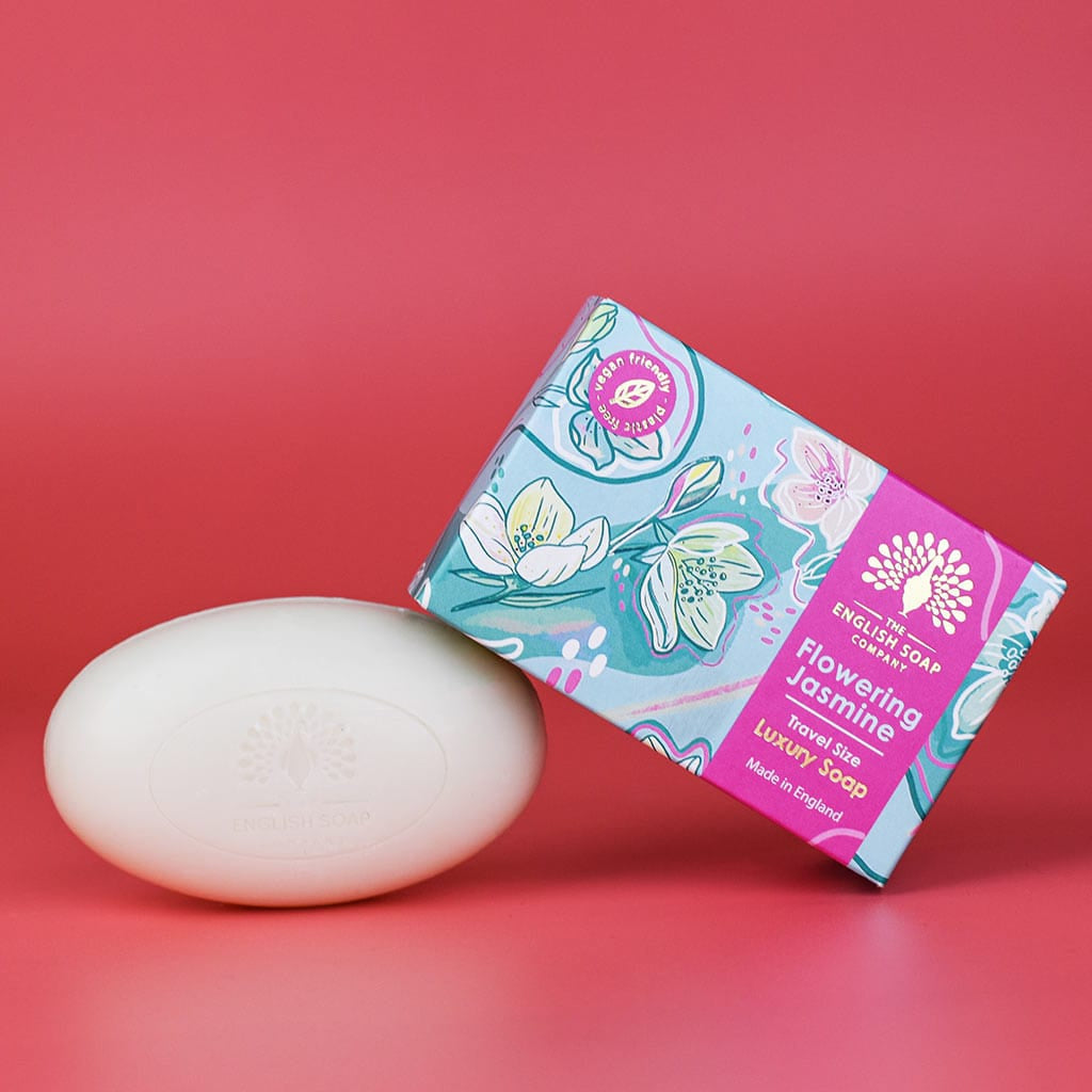 Flowering Jasmine Mini Travel Soap from our Luxury Bar Soap collection by The English Soap Company