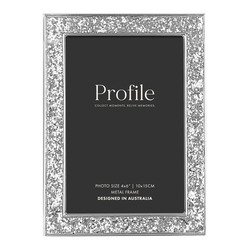 Glitterazi Silver Metal Photo Frame 4x6in (10x15cm) from our Metal Photo Frames collection by Profile Products Australia