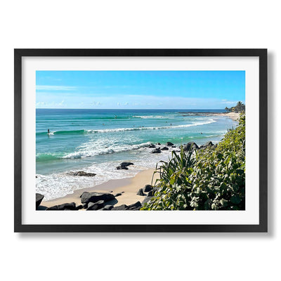Goldy Surf Break Wall Art Print from our Australian Made Framed Wall Art, Prints & Posters collection by Profile Products Australia