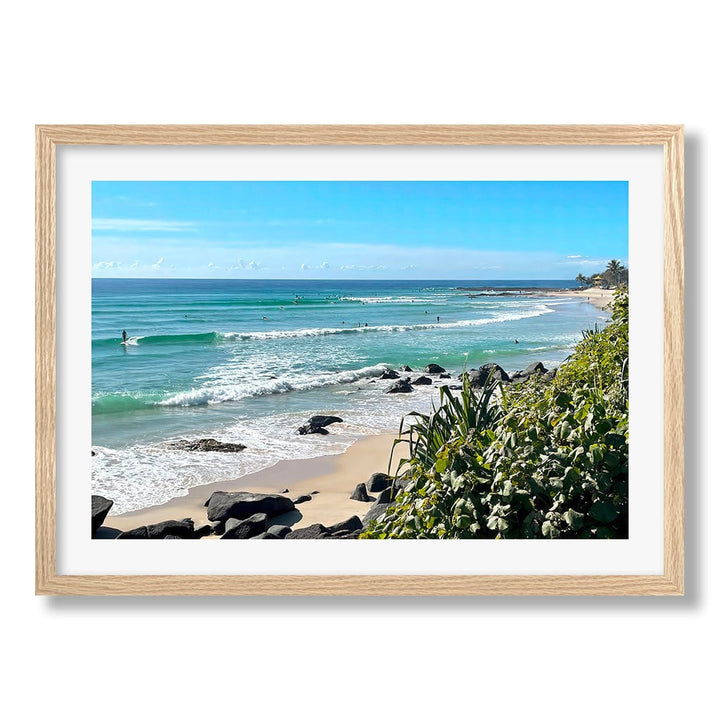 Goldy Surf Break Wall Art Print from our Australian Made Framed Wall Art, Prints & Posters collection by Profile Products Australia