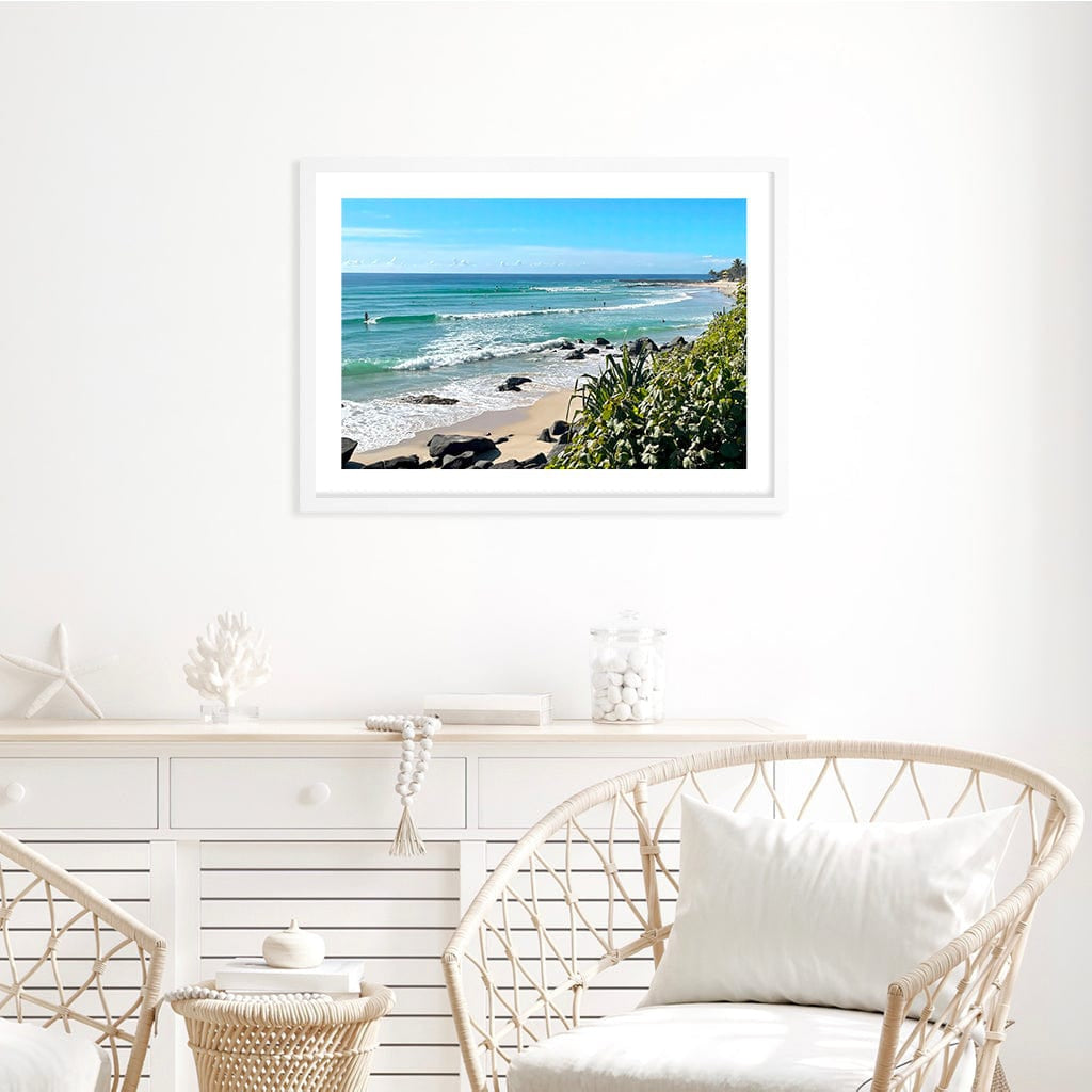 Goldy Surf Break Wall Art Print from our Australian Made Framed Wall Art, Prints & Posters collection by Profile Products Australia