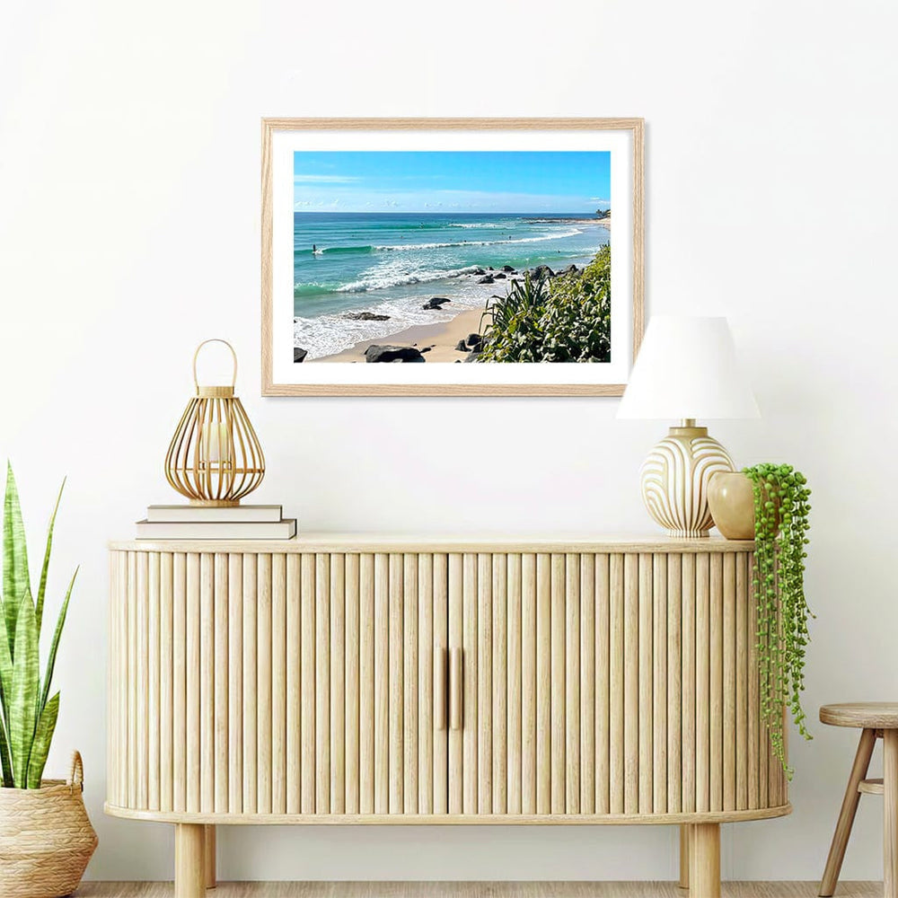 Goldy Surf Break Wall Art Print from our Australian Made Framed Wall Art, Prints & Posters collection by Profile Products Australia