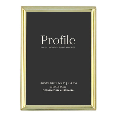 Habitat Gold Metal Photo Frame 2.5x3.5in (6x9cm) from our Metal Photo Frames collection by Profile Products Australia