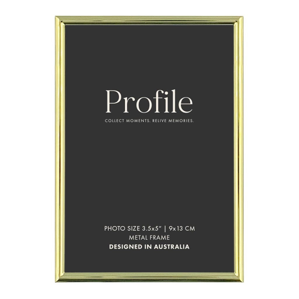 Habitat Gold Metal Photo Frame 3.5x5in (9x13cm) from our Metal Photo Frames collection by Profile Products Australia