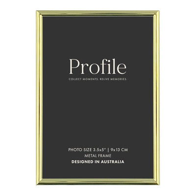 Habitat Gold Metal Photo Frame 3.5x5in (9x13cm) from our Metal Photo Frames collection by Profile Products Australia