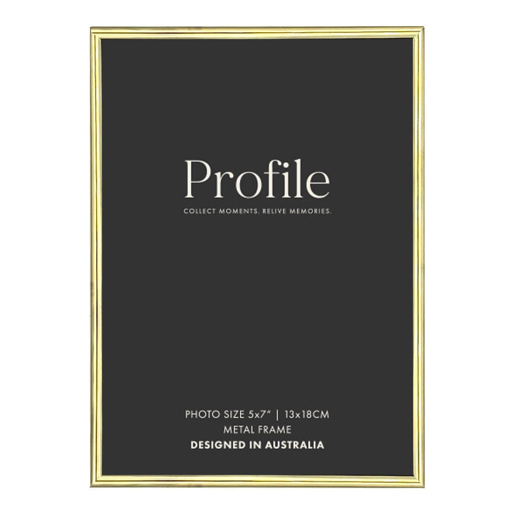 Habitat Gold Metal Photo Frame 5x7in (13x18cm) from our Metal Photo Frames collection by Profile Products Australia