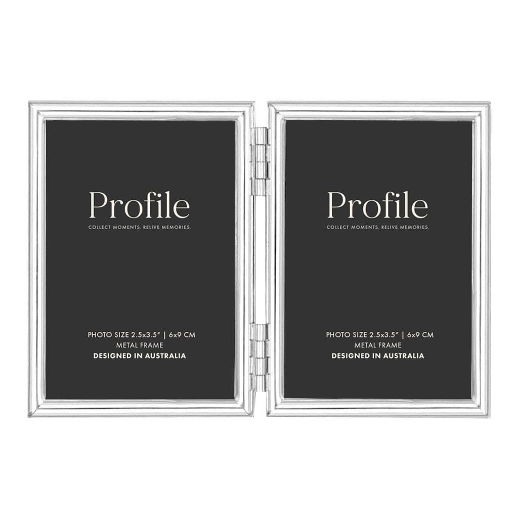 Habitat Silver Hinged Double Metal Photo Frame 4x6in (10x15cm) (2)V from our Metal Photo Frames collection by Profile Products Australia