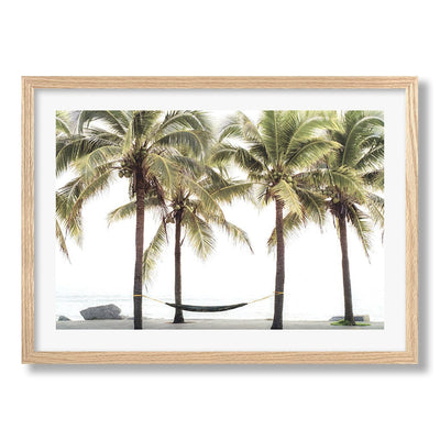 Hammock and Palms Wall Art Print from our Australian Made Framed Wall Art, Prints & Posters collection by Profile Products Australia