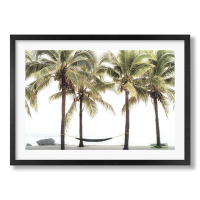 Hammock and Palms Wall Art Print from our Australian Made Framed Wall Art, Prints & Posters collection by Profile Products Australia