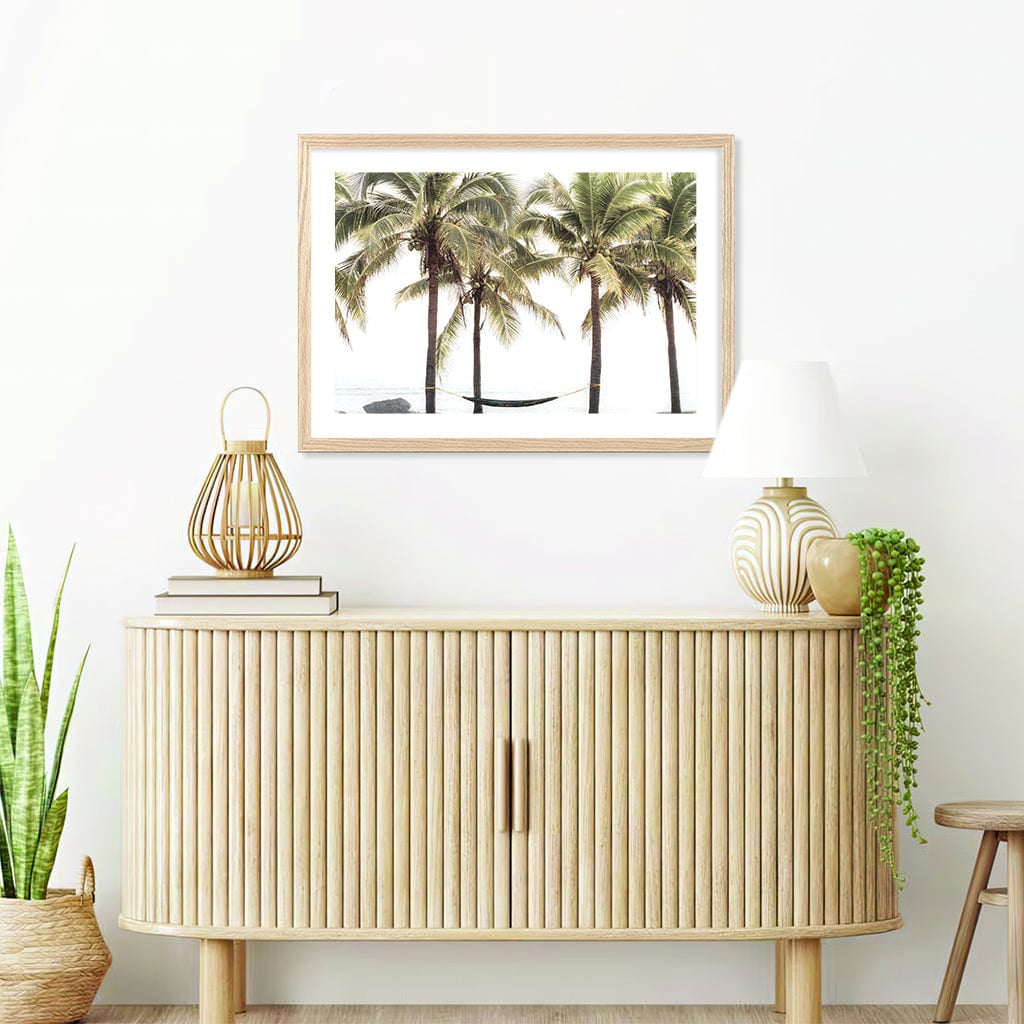 Hammock and Palms Wall Art Print from our Australian Made Framed Wall Art, Prints & Posters collection by Profile Products Australia