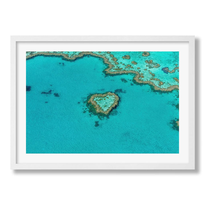 Heart Reef Wall Art Print from our Australian Made Framed Wall Art, Prints & Posters collection by Profile Products Australia