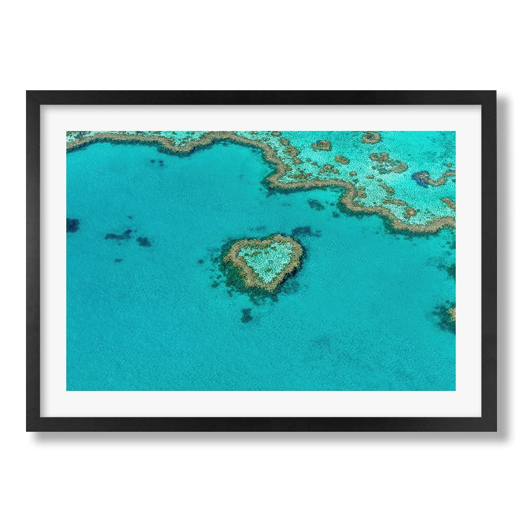 Heart Reef Wall Art Print from our Australian Made Framed Wall Art, Prints & Posters collection by Profile Products Australia