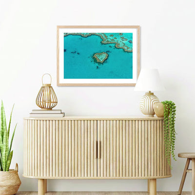 Heart Reef Wall Art Print from our Australian Made Framed Wall Art, Prints & Posters collection by Profile Products Australia
