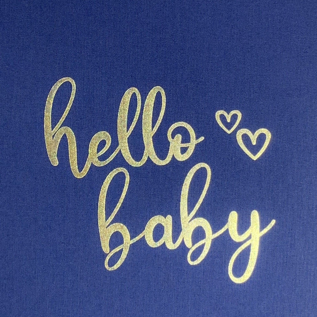 Hello Baby Navy Slip-In Photo Album from our Photo Albums collection by Profile Products Australia