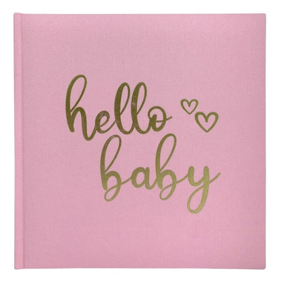 Hello Baby Pink Slip-In Photo Album 4x6in - 200 Photos from our Photo Albums collection by Profile Products Australia