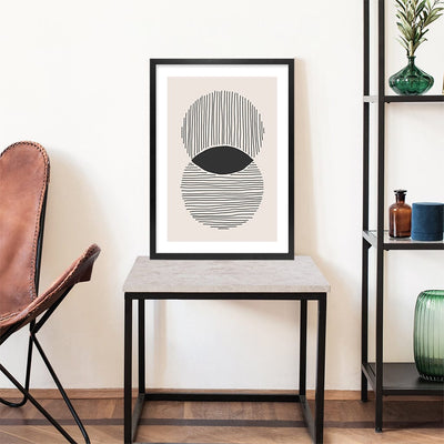 Intersecting Circle Lines Wall Art Print from our Australian Made Framed Wall Art, Prints & Posters collection by Profile Products Australia