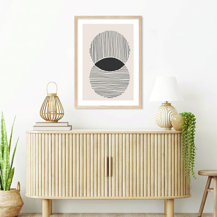 Intersecting Circle Lines Wall Art Print from our Australian Made Framed Wall Art, Prints & Posters collection by Profile Products Australia