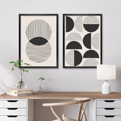 Intersecting Circle Lines Wall Art Print from our Australian Made Framed Wall Art, Prints & Posters collection by Profile Products Australia