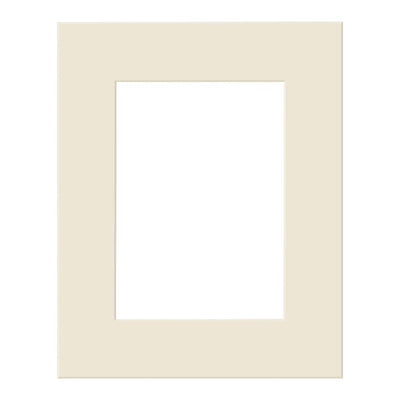 Ivory Mat Board 8x10in (20x25cm) to suit 5x7in (13x18cm) image from our Custom Cut Mat Boards collection by Profile Products Australia