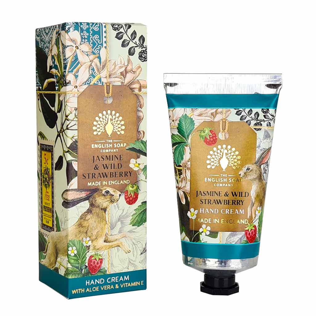 Jasmine & Wild Strawberry Hand Cream 75ml from our Hand Cream collection by The English Soap Company