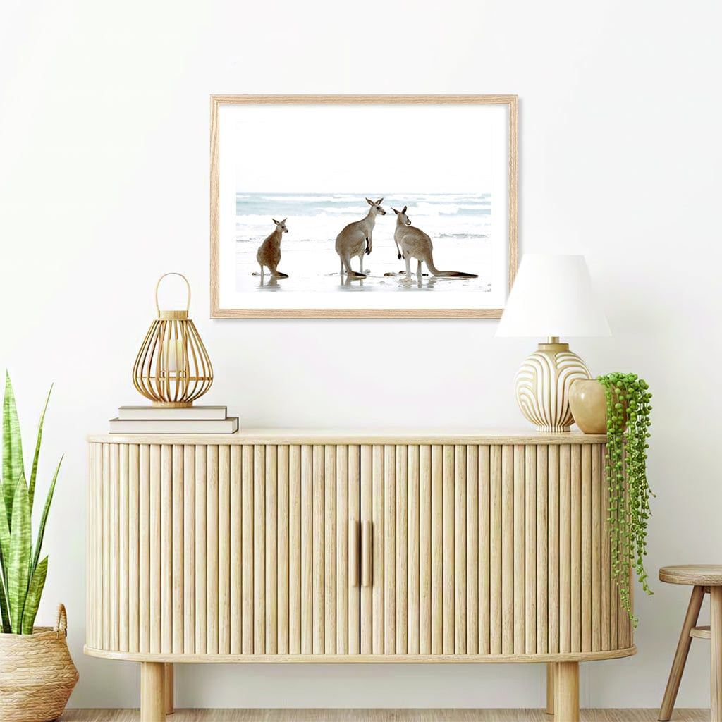 Kangaroo Beach Wall Art Print from our Australian Made Framed Wall Art, Prints & Posters collection by Profile Products Australia