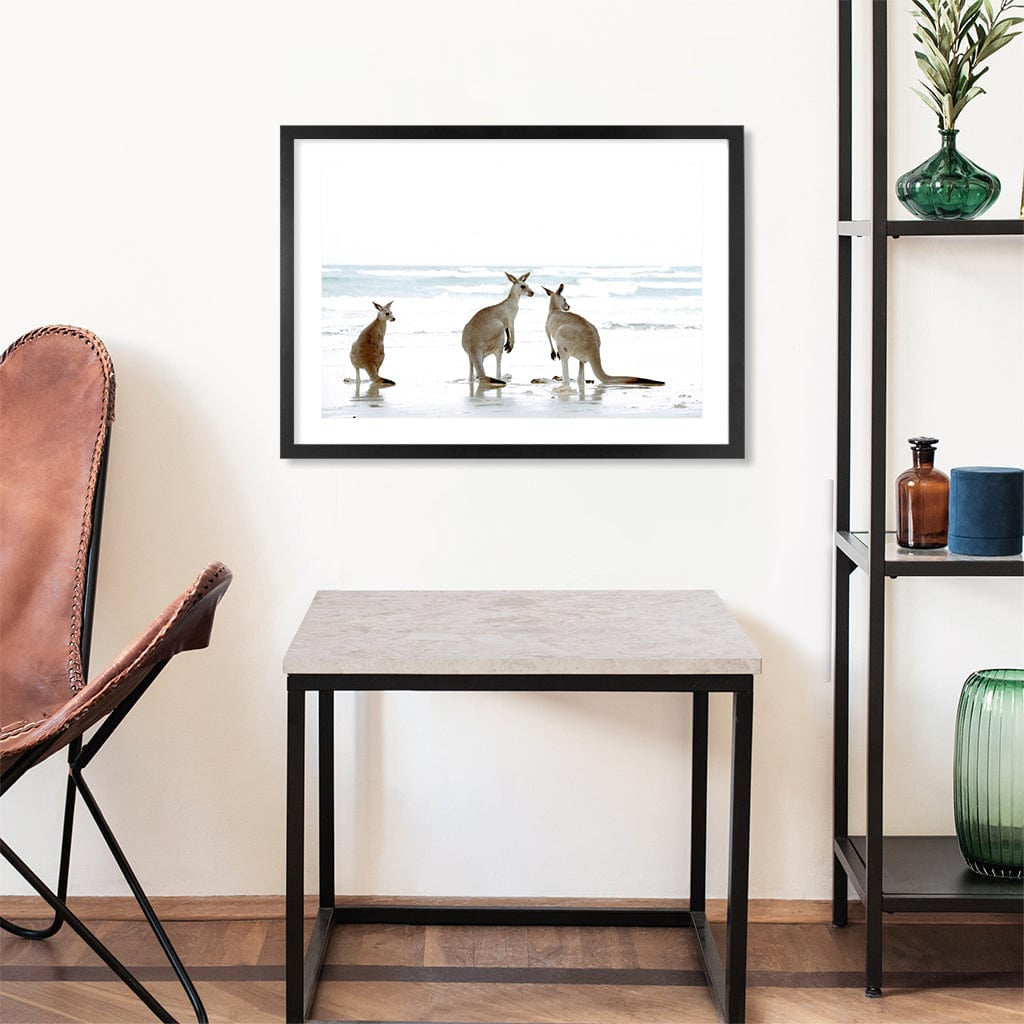 Kangaroo Beach Wall Art Print from our Australian Made Framed Wall Art, Prints & Posters collection by Profile Products Australia