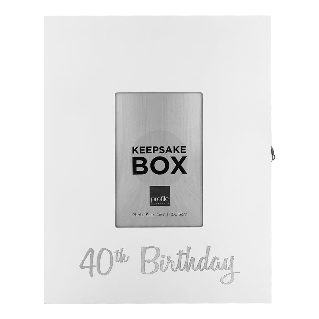 Keepsake Box (40th Birthday) from our Keepsake Boxes collection by Profile Products Australia