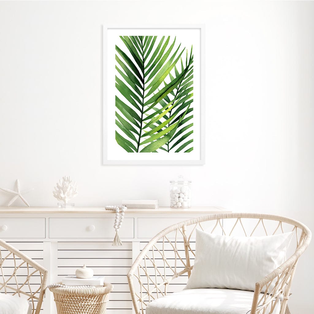 Kentia Palm Leaves Wall Art Print from our Australian Made Framed Wall Art, Prints & Posters collection by Profile Products Australia