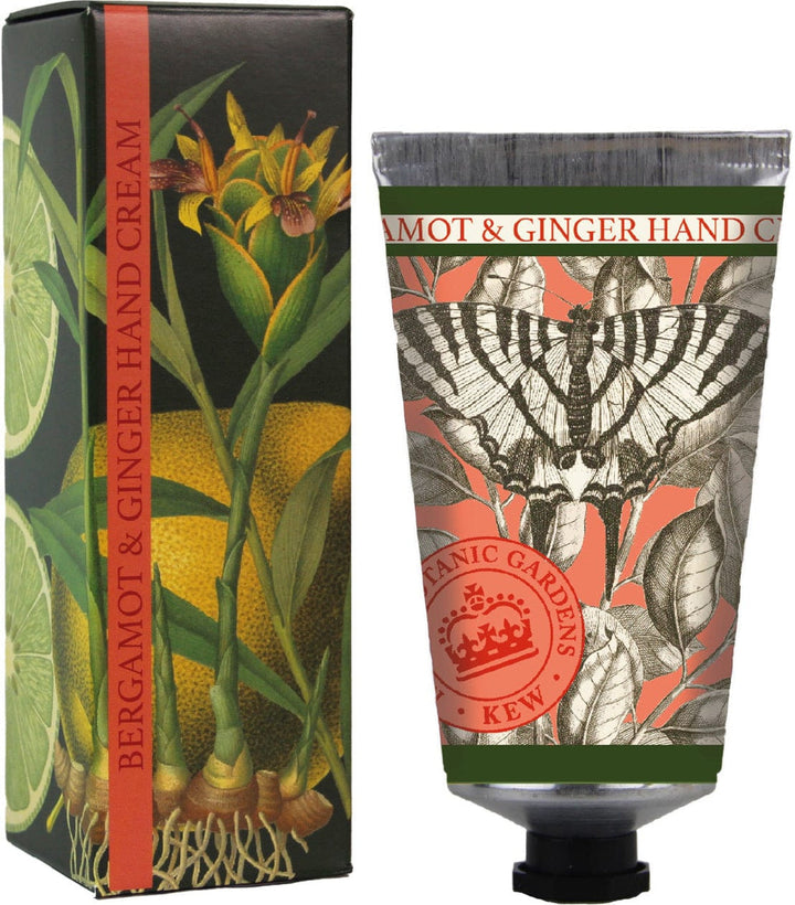 Kew Gardens Bergamot & Ginger Hand Cream 75ml from our Hand Cream collection by The English Soap Company