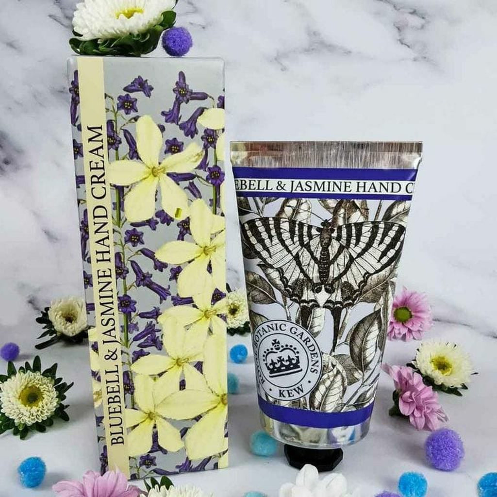Kew Gardens Bluebell & Jasmine Hand Cream 75ml from our Hand Cream collection by The English Soap Company