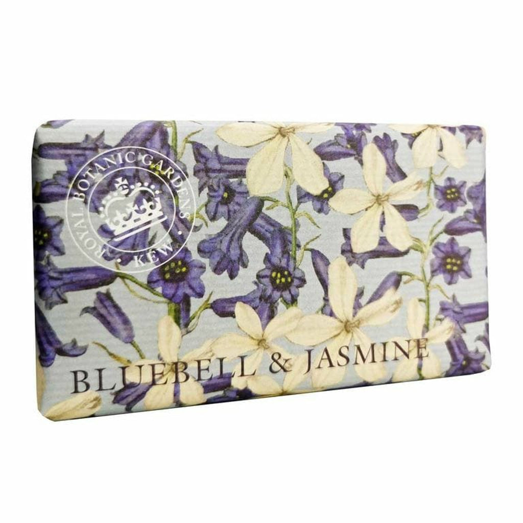 Kew Gardens Bluebell & Jasmine Soap Bar from our Luxury Bar Soap collection by The English Soap Company