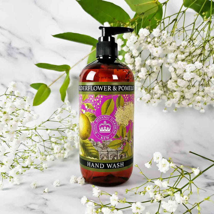 Kew Gardens Hand & Body Wash 500ml - Elderflower & Pomelo from our Liquid Hand & Body Soap collection by The English Soap Company