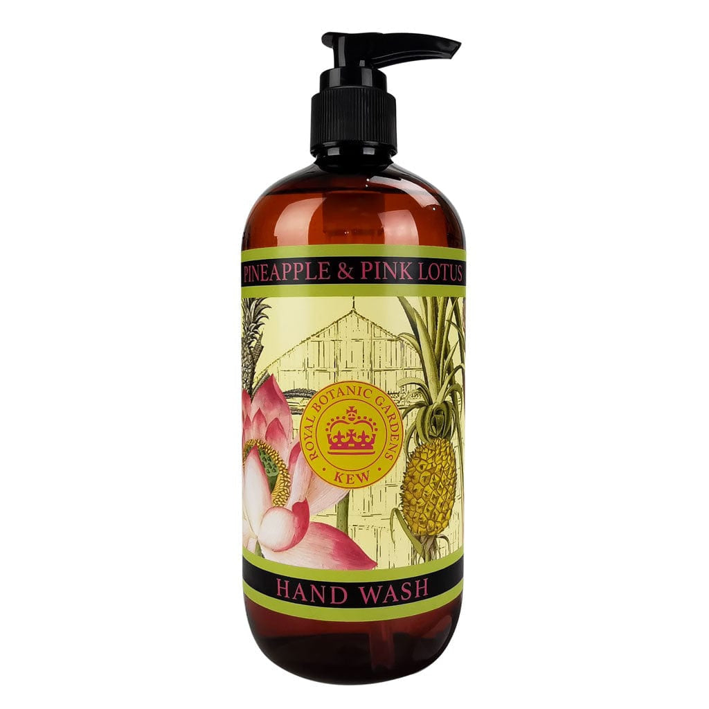 Kew Gardens Hand & Body Wash 500ml - Pineapple & Pink Lotus from our Liquid Hand & Body Soap collection by The English Soap Company