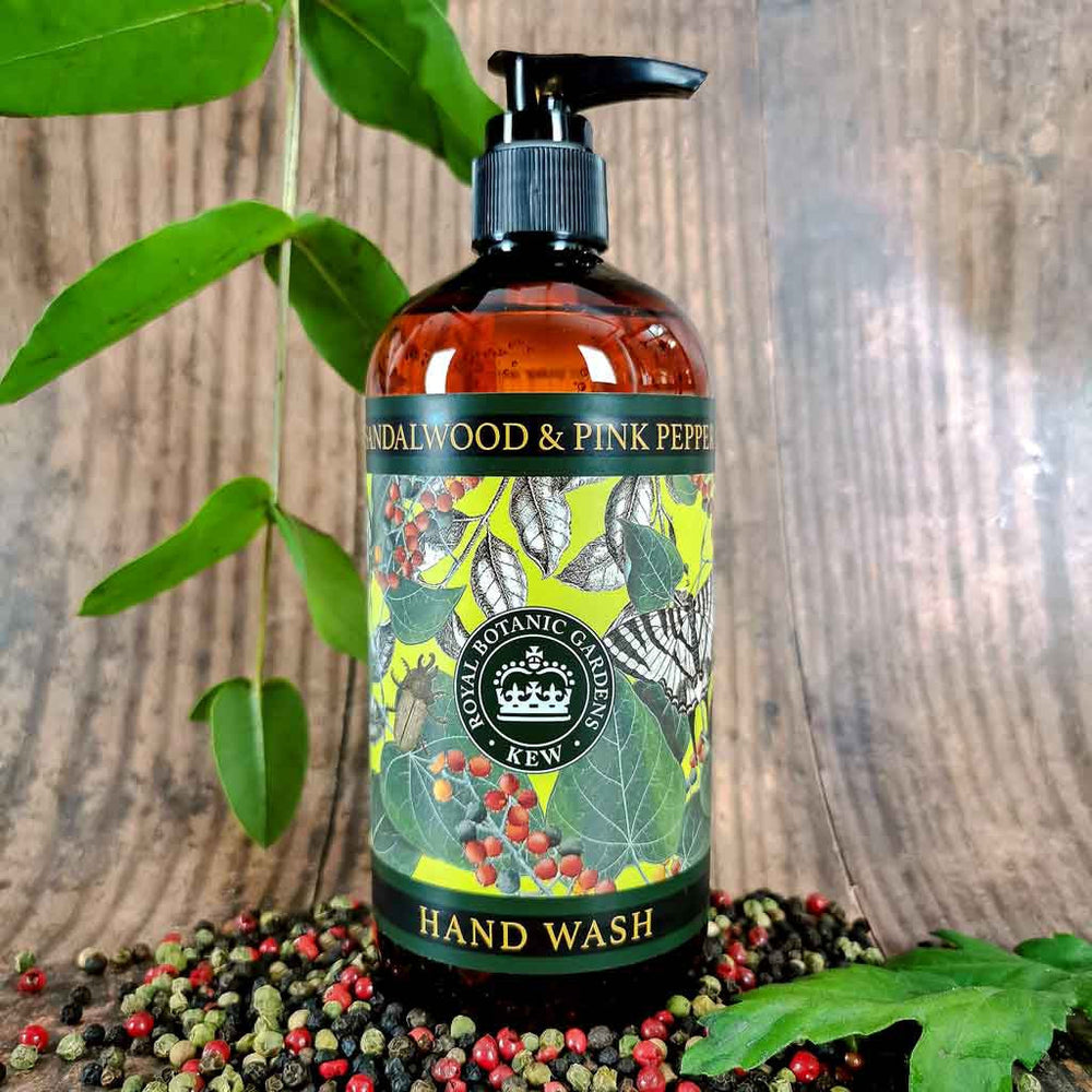 Kew Gardens Hand & Body Wash 500ml - Sandalwood & Pink Pepper from our Liquid Hand & Body Soap collection by The English Soap Company