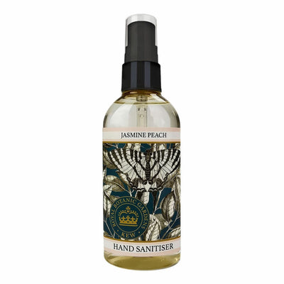 Kew Gardens Hand Sanitiser 100ml - Jasmine Peach from our Luxury Bar Soap collection by The English Soap Company