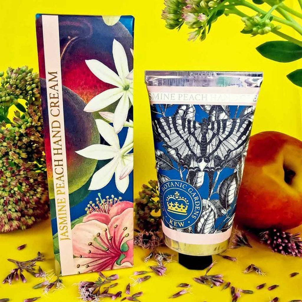 Kew Gardens Jasmine & Peach Hand Cream 75ml from our Hand Cream collection by The English Soap Company