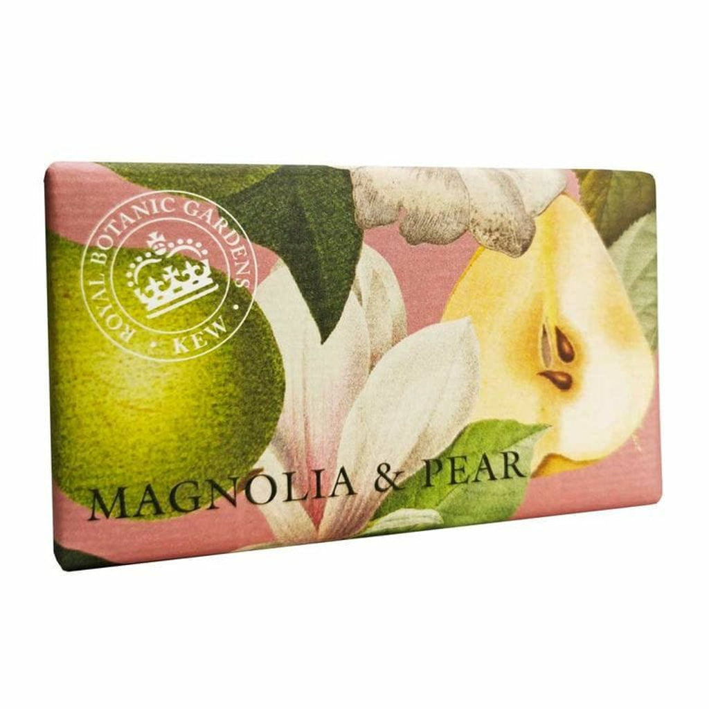 Kew Gardens Magnolia & Pear 240g Soap Bar from our Luxury Bar Soap collection by The English Soap Company